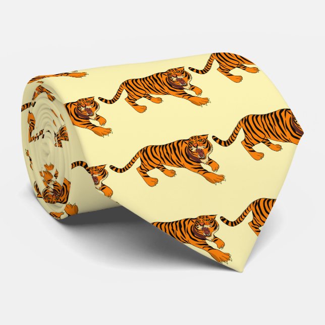 Tiger Krawatte (Gerollt)