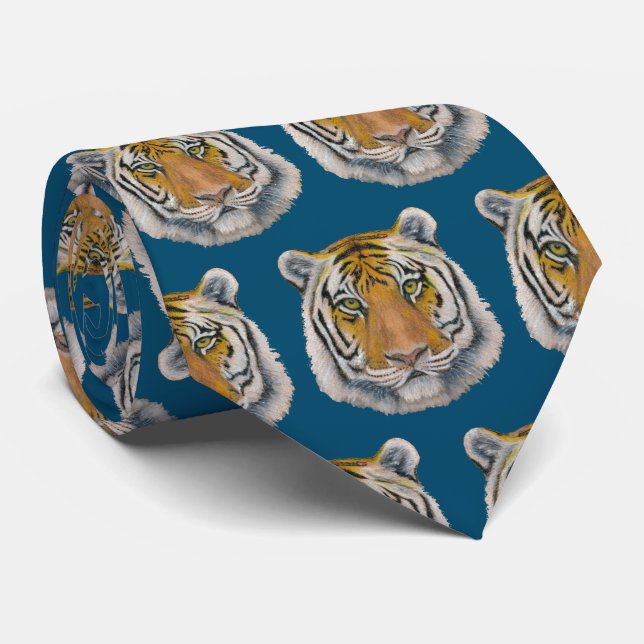 Tiger Krawatte (Gerollt)