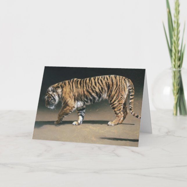 Tiger-leere Karte durch Andrew Denman (Vorderseite)