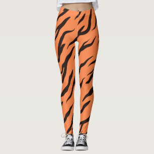 Tiger Legging, Tierleder für Frauen Leggings