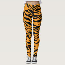 Tiger Legging, Tierleder für Frauen