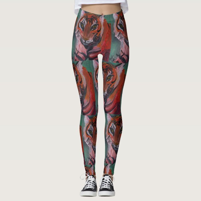 TIGER LEGGINGS VON KÜNSTLER PAULA REILLY (Vorderseite)
