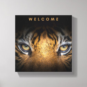 Tiger-Leinwand Leinwanddruck