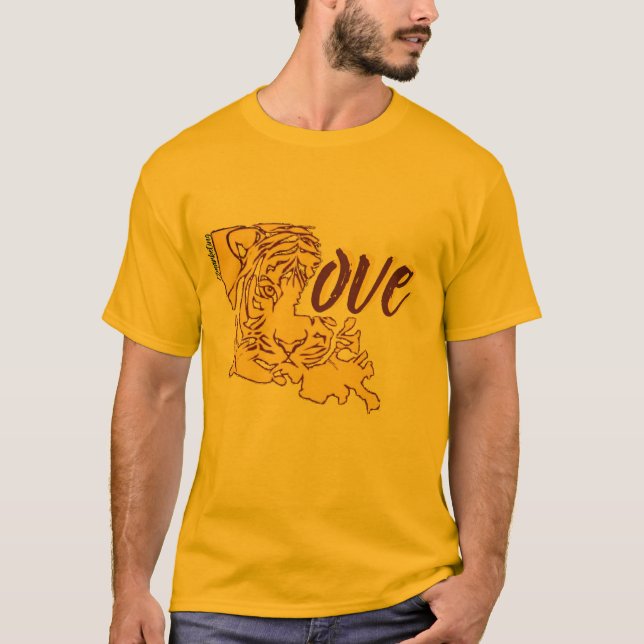 Tiger-Liebe Slidell Louisiana südliches Shirt (Vorderseite)