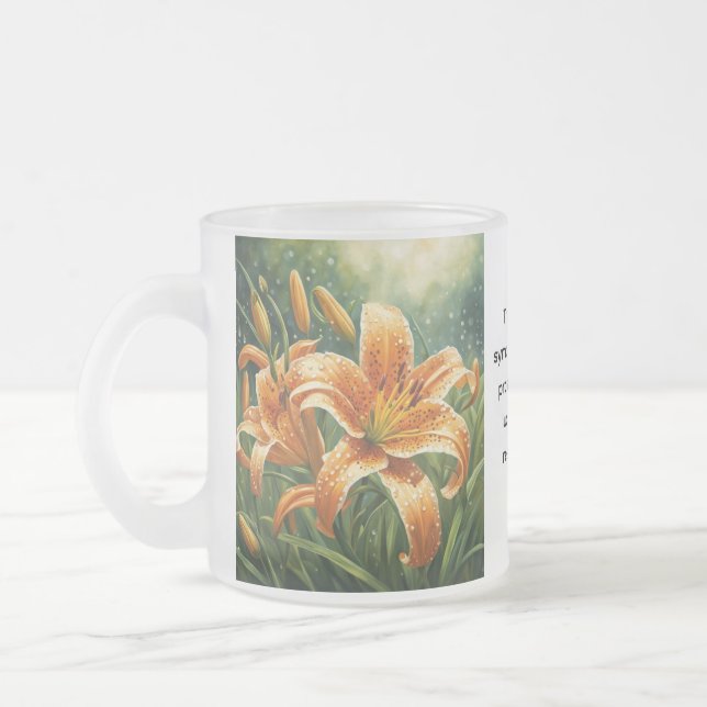 Tiger-Lilie Mattglastasse (Links)