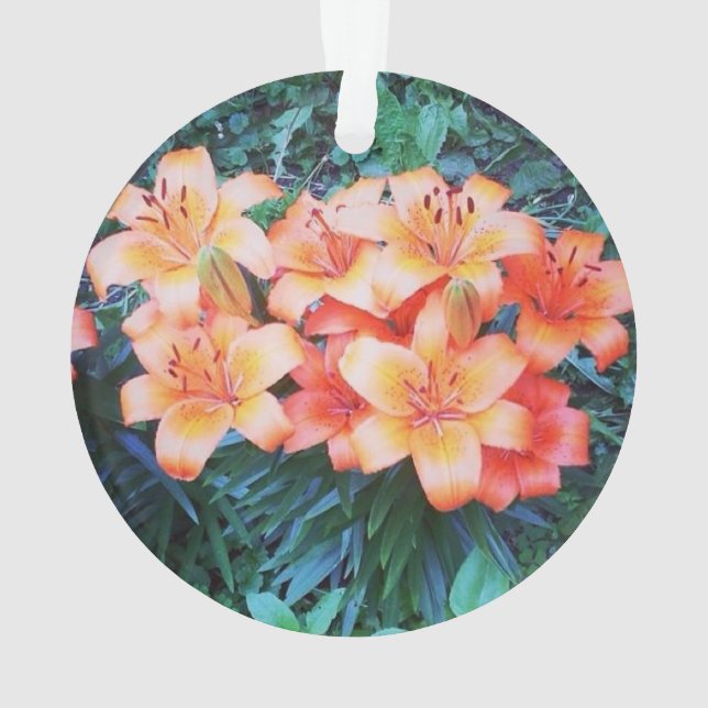 Tiger-Lilien-Verzierung Ornament (Rückseite)