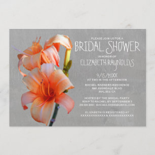 Tiger Lilies Bridal Dusche Einladungen