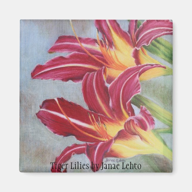 Tiger Lilies Magnet (Vorne)