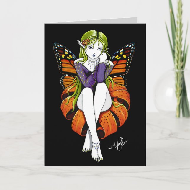 Tiger Lillith Blume Fairy Card Karte (Vorderseite)