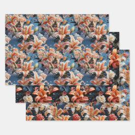 Tiger Lilly Collection 3 x Geschenkpapier Set