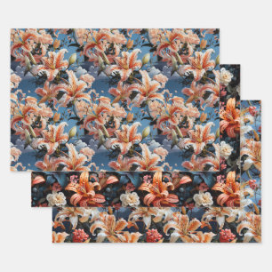 Tiger Lilly Collection 3 x Geschenkpapier Set