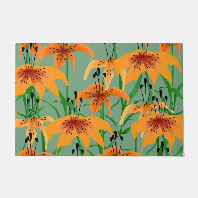 Tiger Lily Door Mat Fußmatte (Vorderseite)