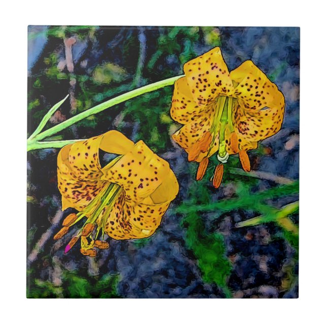 Tiger Lily Fliese (Vorderseite)