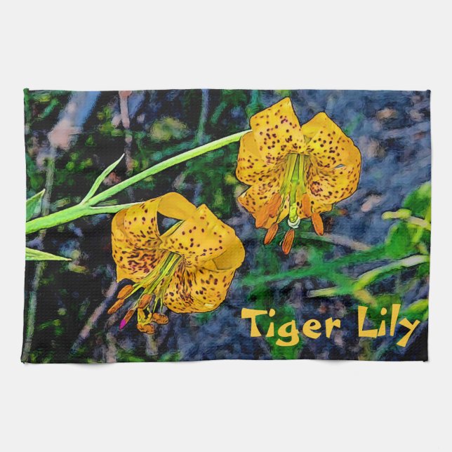 Tiger Lily Handtuch (Horizontal)