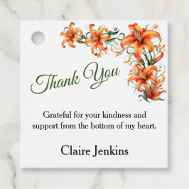 Tiger Lily Personalizable Vielen Dank Geschenkanhänger