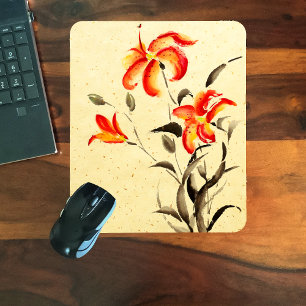 Tiger Lily - rot Mousepad