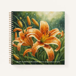 Tiger Lily Symbolism Notizbuch