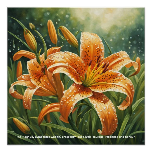 Tiger Lily Symbolism Poster (Vorderseite)