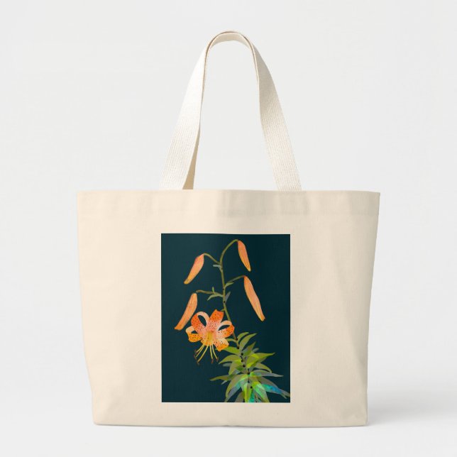 Tiger Lily Tote Bag Jumbo Stoffbeutel (Vorne)