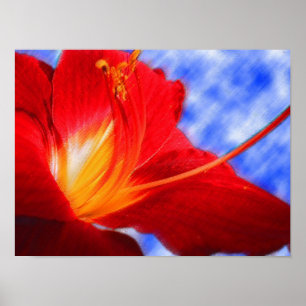 Tiger Lily "zeichnend" Poster