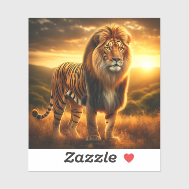 Tiger Lion Aufkleber (Blatt)