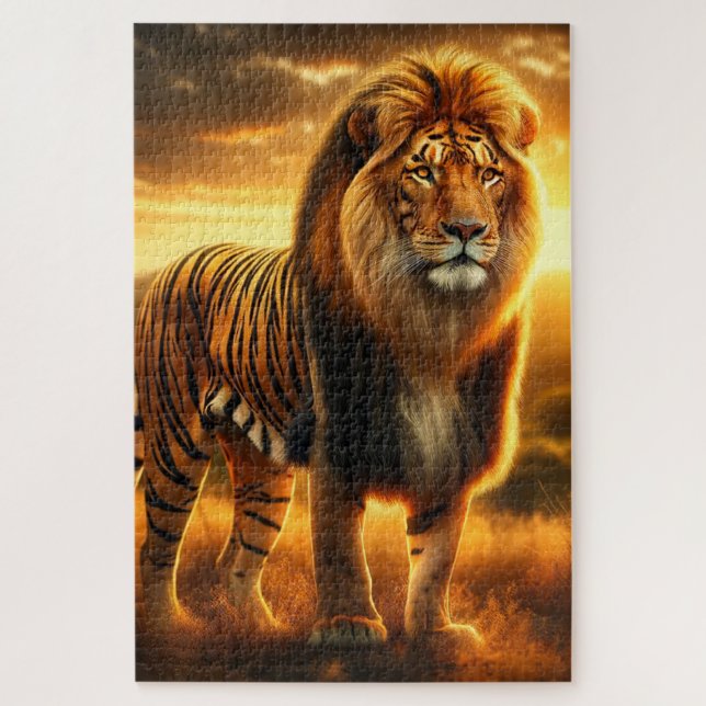 Tiger Lion Puzzle (Vertikal)