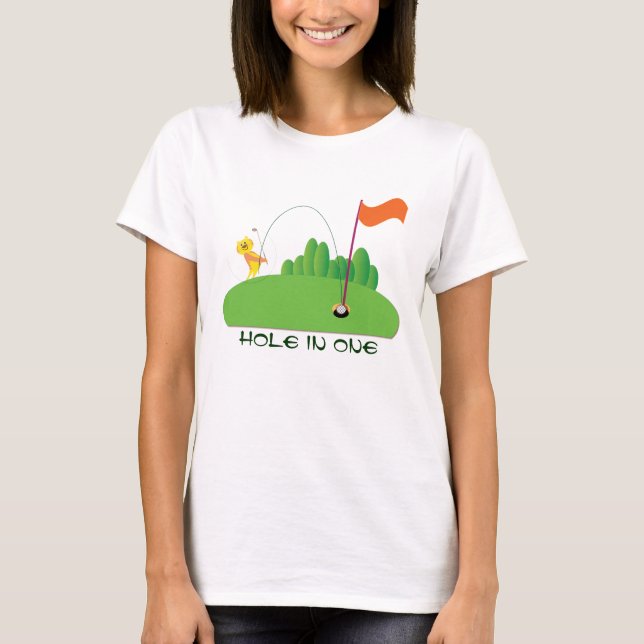 Tiger: Loch in One T-Shirt (Vorderseite)