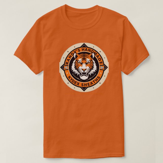Tiger Logo für Randy's Handmade Kydex Sheaths T-Shirt (Design vorne)