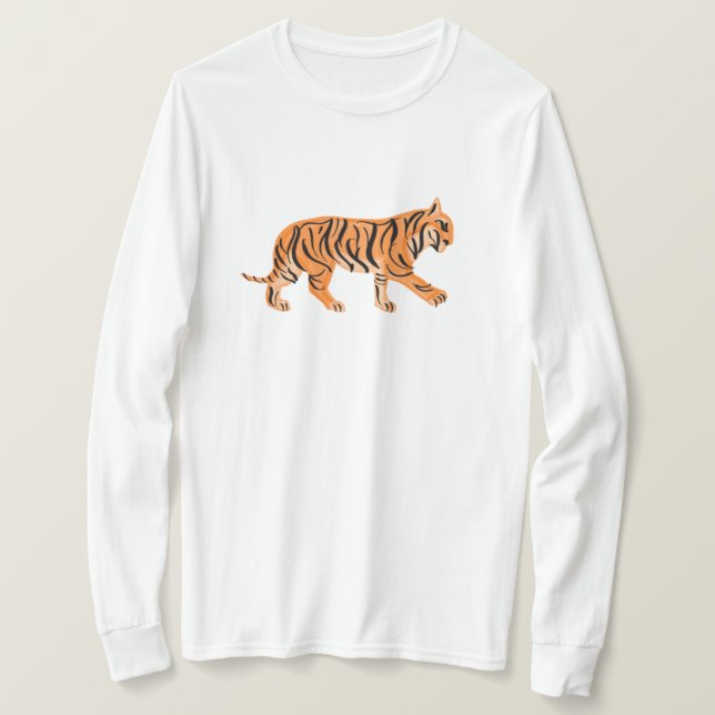 Tiger Long Sleeve T-Shirt (Design vorne)
