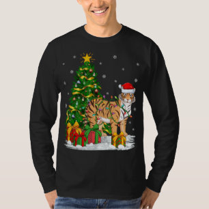 Tiger Lover Xmas Familie Matching Santa Funny Tige T-Shirt