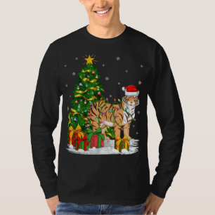 Tiger Lover Xmas Familie Matching Santa Funny Tige T-Shirt