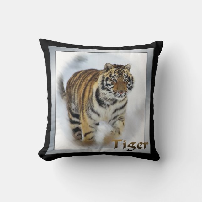 Tiger Lovers Kunst Kissen (Vorderseite)