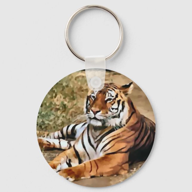 Tiger Lovers Kunstgeschenke Schlüsselanhänger (Vorderseite)