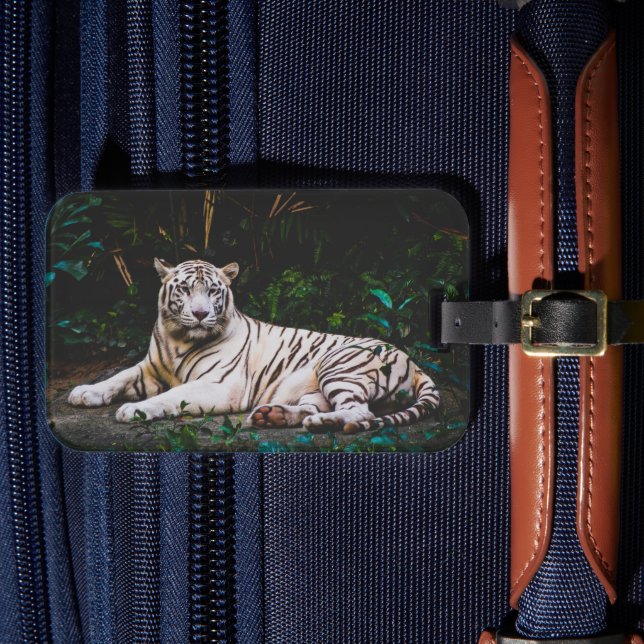 Tiger Luggage Tag Gepäckanhänger (Vorderseite Insitu 4)