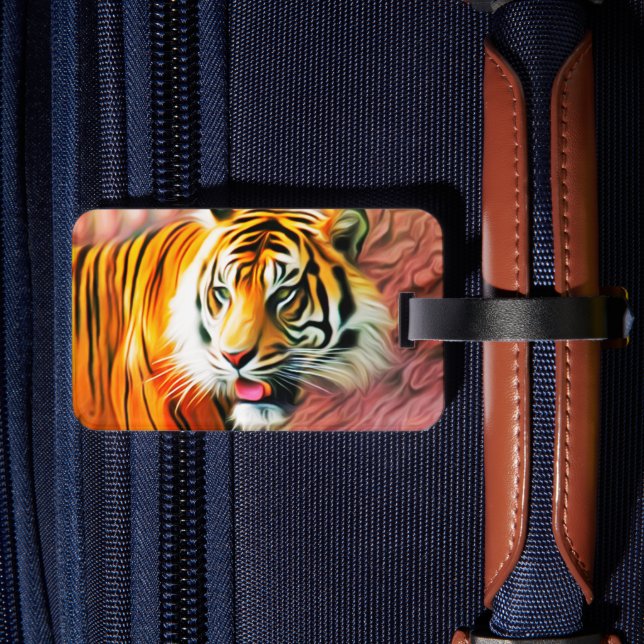 Tiger Luggage Tag Gepäckanhänger (Rückseite Insitu 2)