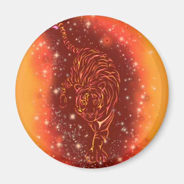 Tiger Magnet läuft in Galaxy Starry Night (Vorne)