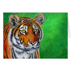 Tiger-Malerei-Grußkarte
