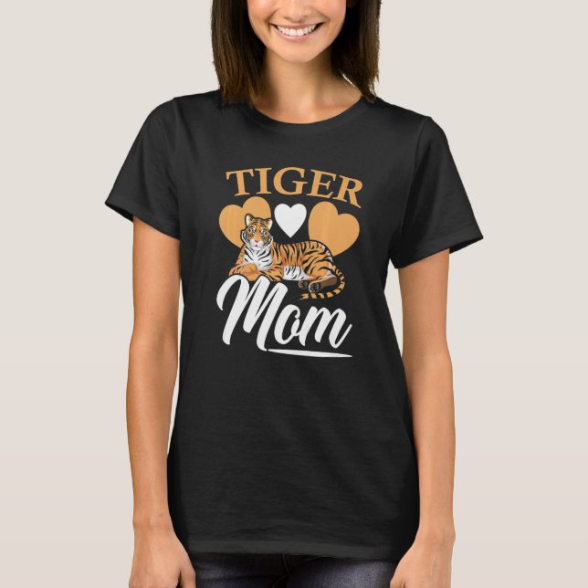 Tiger Mama Wildtiere Zookeeper Mütter Da T-Shirt (Vorderseite)