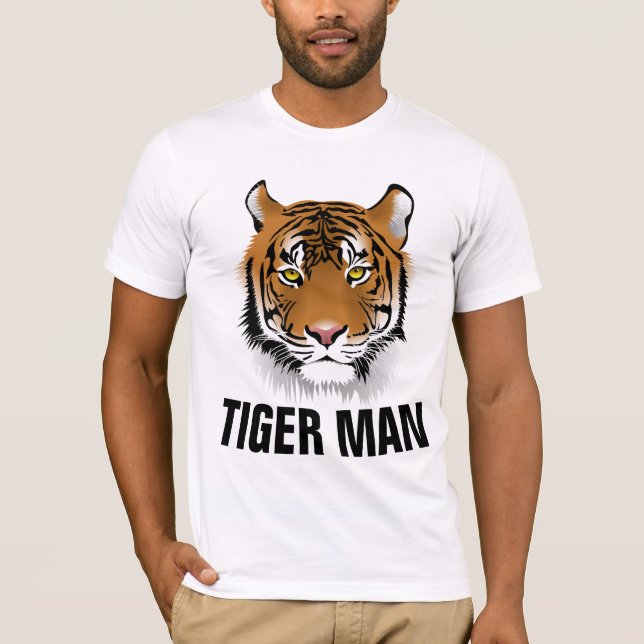 TIGER MAN MEN's T - Shirt & Workout Gym Shirts (Vorderseite)