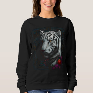 Tiger Mandala Artwork Blume Animal Motif Tiger 4 Sweatshirt