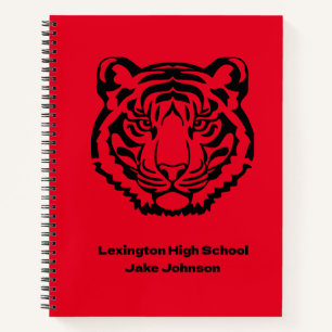 Tiger Mascot Themed Personalisiert Notebook Notizbuch