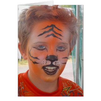 "Tiger-Masken-Junge "