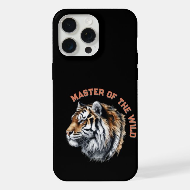 Tiger Master of the Wild iPhone Hülle (Rückseite)