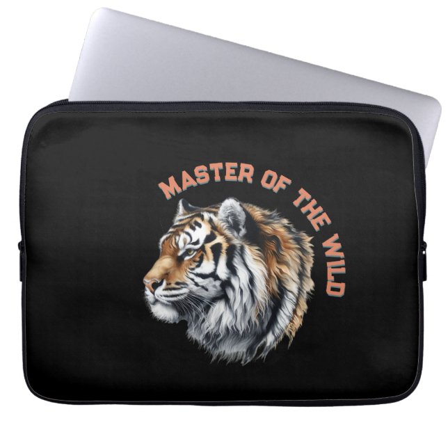 Tiger Master of the Wild Laptopschutzhülle (Vorderseite)