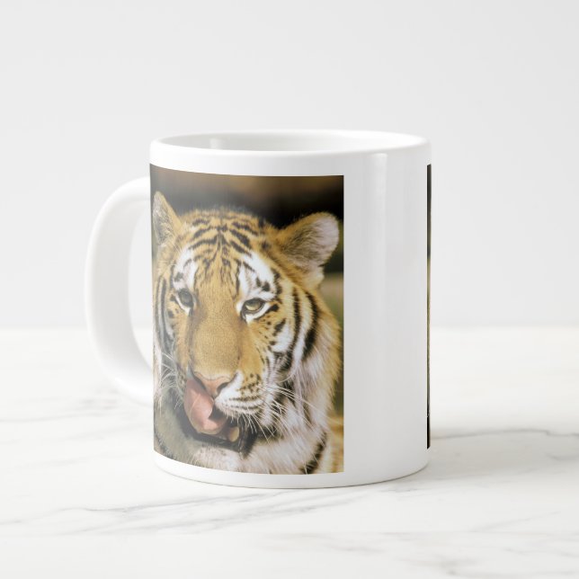 Tiger Michigan Zoo Jumbo-Tasse (Vorderseite Links)