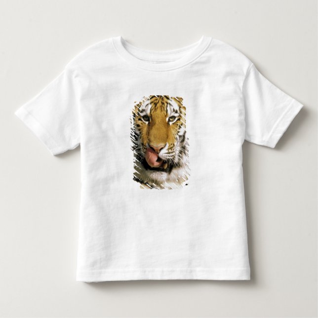 Tiger Michigan Zoo Kleinkind T-shirt (Vorderseite)