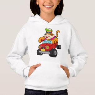 Tiger mit Auto Hoodie