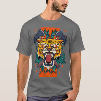 Tiger mit Axt im Hintergrund Classic TShirt