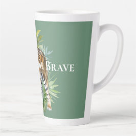 Tiger mit Blätter Milchtasse