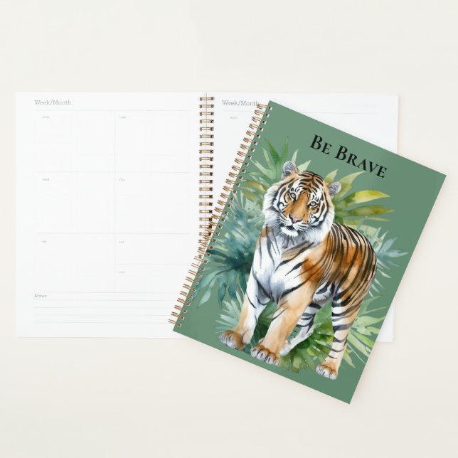 Tiger mit Blätter Planer (Anzeige)